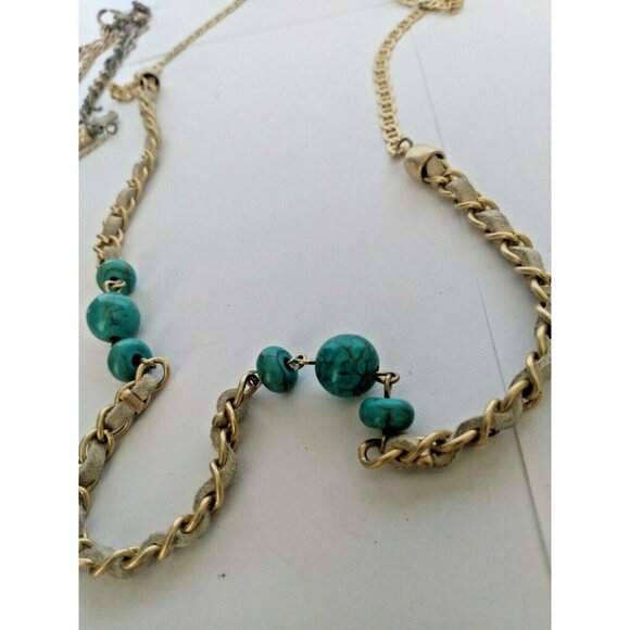 Vintage Signed Lia Sophia Necklaces (Lot of two) Beautiful Gold tone - Picture 3 of 12